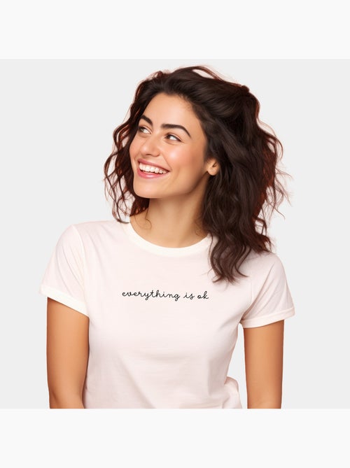 Camiseta Mujer - EVERYTHING IS OK - Kiabi