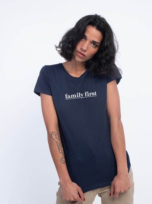 Camiseta Mujer - FAMILY FIRST - Kiabi