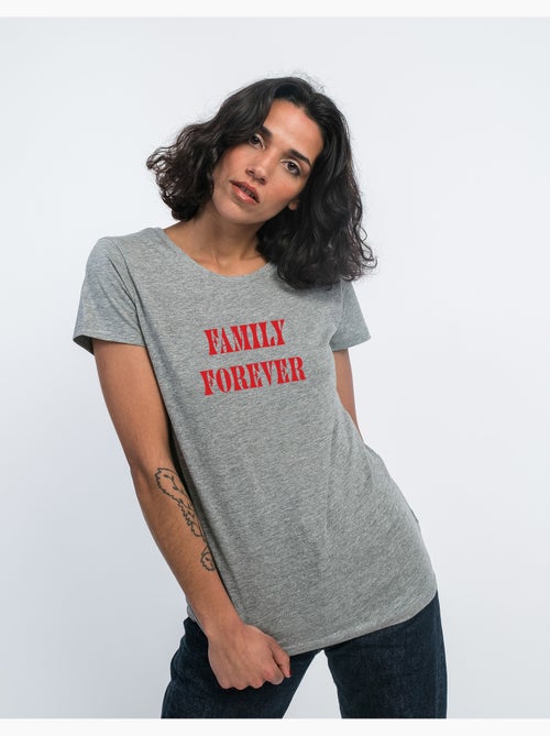 Camiseta Mujer - FAMILY FOREVER - Kiabi