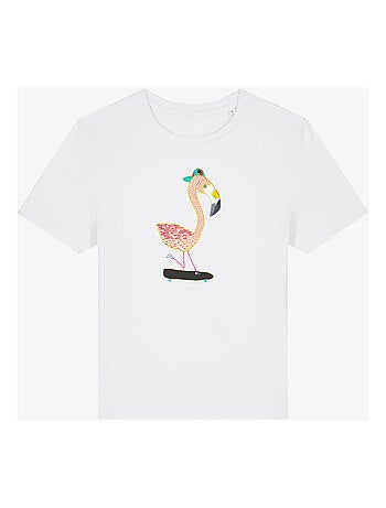 Camiseta Mujer - FLAMINGO SKATER