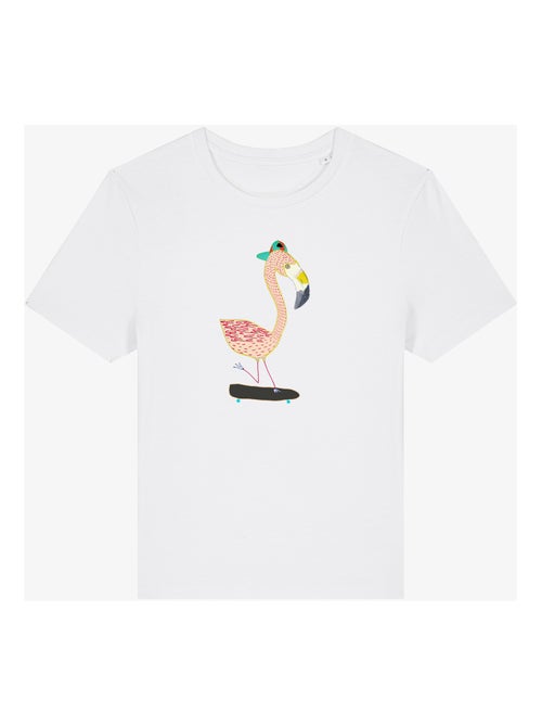 Camiseta Mujer - FLAMINGO SKATER - Kiabi