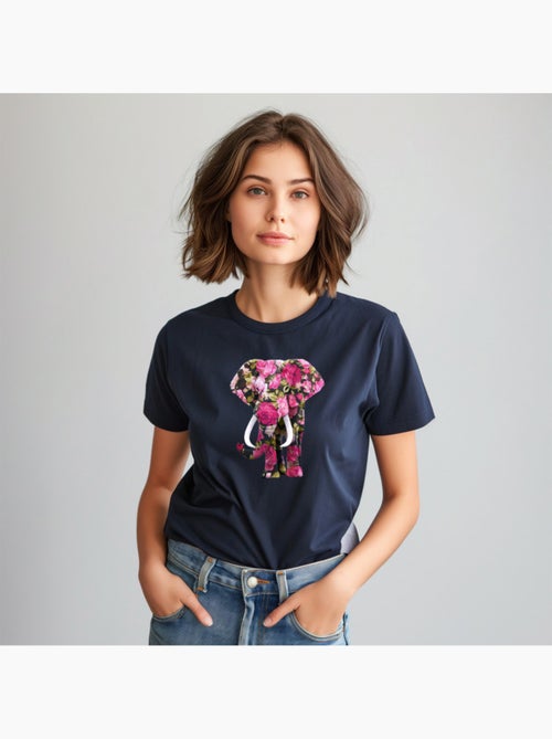 Camiseta Mujer - FLORAL ELEPHANT - Kiabi Camiseta Mujer - FLORAL ELEPHANT - Kiabi