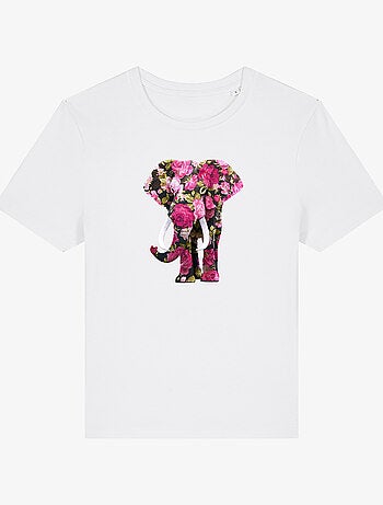 Camiseta Mujer - FLORAL ELEPHANT