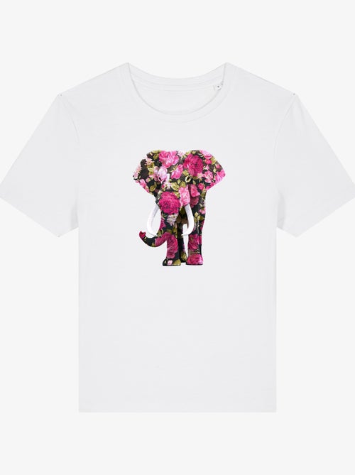 Camiseta Mujer - FLORAL ELEPHANT - Kiabi Camiseta Mujer - FLORAL ELEPHANT - Kiabi