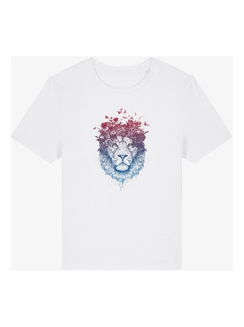 Camiseta Mujer - FLORAL LION - Kiabi