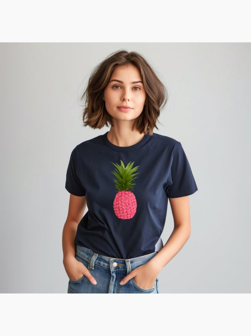 Camiseta Mujer - FLORAL PINEAPPLE - Kiabi Camiseta Mujer - FLORAL PINEAPPLE - Kiabi