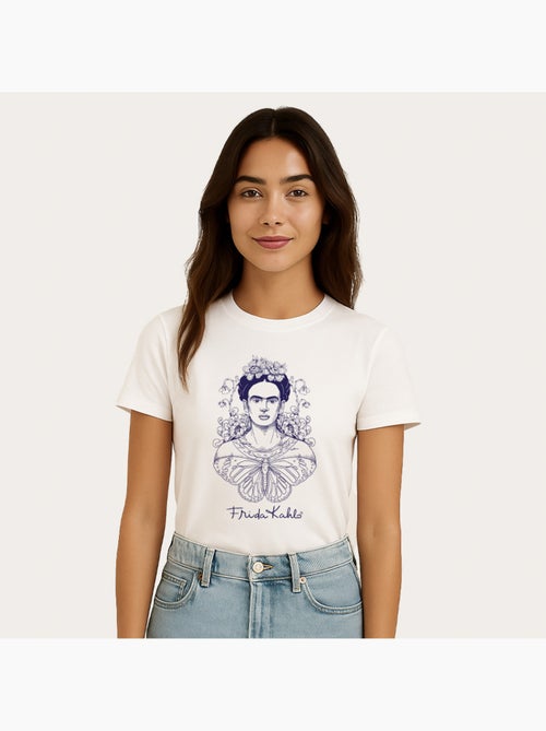Camiseta Mujer - FRIDA KAHLO BUTTERFLY - Kiabi Camiseta Mujer - FRIDA KAHLO BUTTERFLY - Kiabi