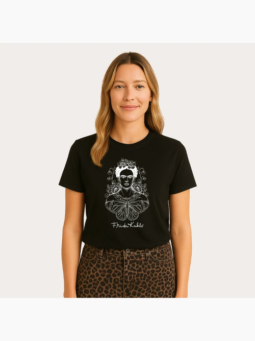 Camiseta Mujer - FRIDA KAHLO BUTTERFLY - Kiabi Camiseta Mujer - FRIDA KAHLO BUTTERFLY - Kiabi