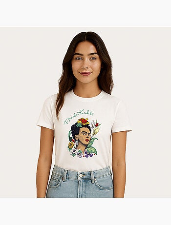 Camiseta Mujer - FRIDA KAHLO FLOWERS