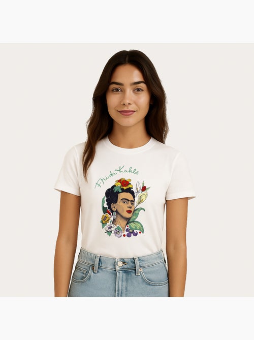 Camiseta Mujer - FRIDA KAHLO FLOWERS - Kiabi Camiseta Mujer - FRIDA KAHLO FLOWERS - Kiabi