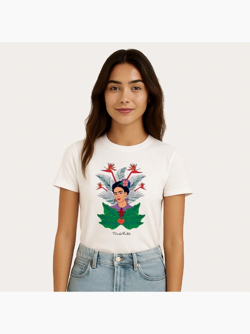 Camiseta Mujer - FRIDA KAHLO JUNGLE GRAPHIC - Kiabi Camiseta Mujer - FRIDA KAHLO JUNGLE GRAPHIC - Kiabi