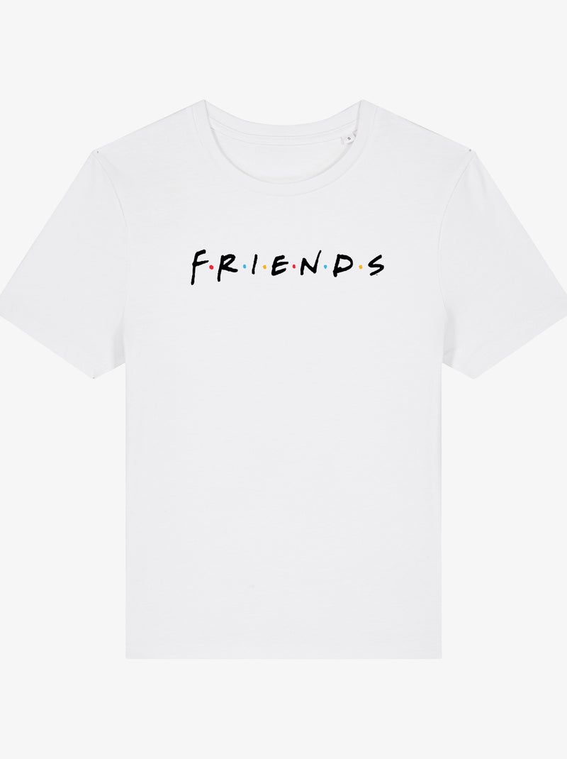 Camiseta Mujer - FRIENDS LOGO BLACK Blanco - Kiabi