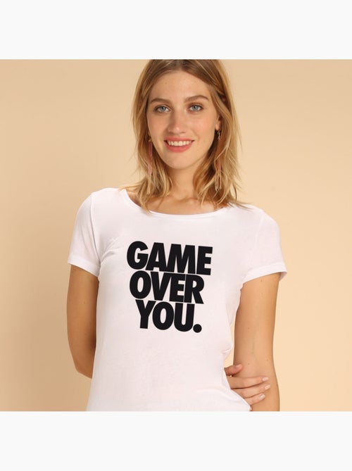 Camiseta Mujer - GAME OVER YOU - Kiabi Camiseta Mujer - GAME OVER YOU - Kiabi