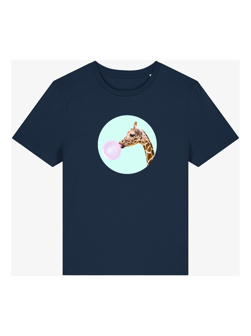 Camiseta Mujer - GIRAFFE Azul marino - Kiabi