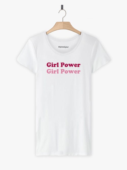 Camiseta Mujer - GIRL POWER - Kiabi