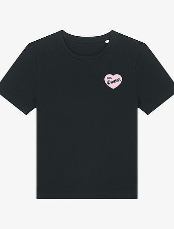 Camiseta Mujer - GIRL POWER PINK HEART