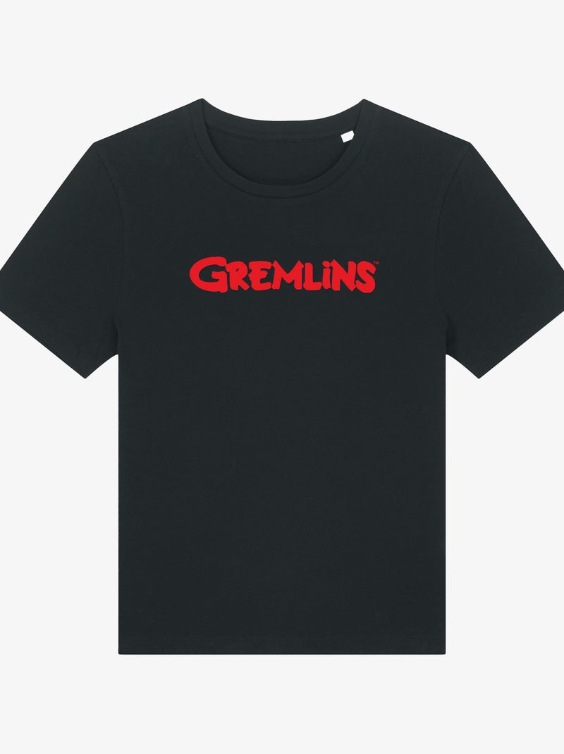 Camiseta Mujer - GREMLINS LOGO Negro - Kiabi