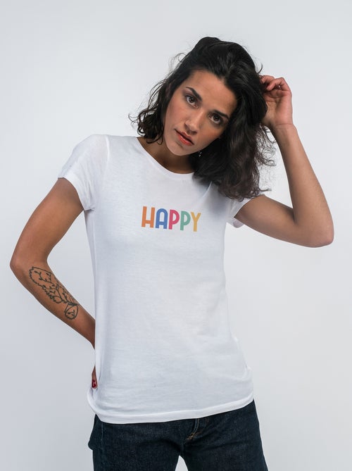 Camiseta Mujer - HAPPY COLORÉ - Kiabi