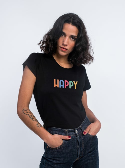 Camiseta Mujer - HAPPY COLORÉ - Kiabi