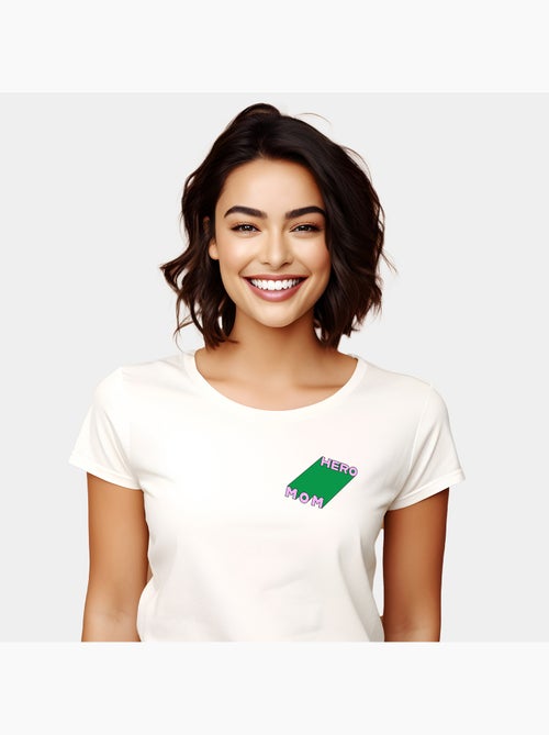 Camiseta Mujer - HERO MOM - Kiabi