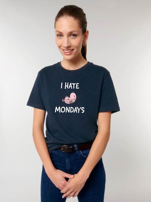 Camiseta Mujer - I HATE MONDAYS - Kiabi