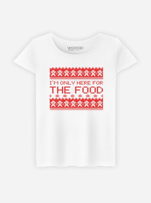 Camiseta Mujer - I M ONLY HERE FOR THE FOOD - Kiabi Camiseta Mujer - I M ONLY HERE FOR THE FOOD - Kiabi