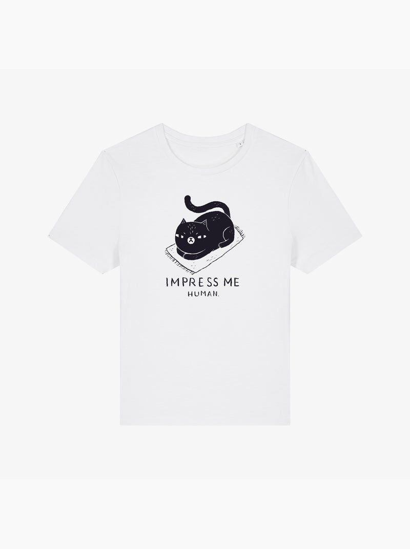 Camiseta Mujer - IMPRESS ME HUMAN Blanco - Kiabi