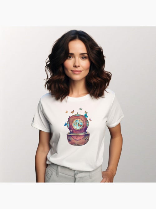 Camiseta Mujer - INNER SPACE SQUARE - Kiabi