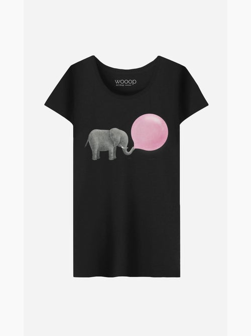 Camiseta Mujer - JUMBO BUBBLE GUM - Kiabi
