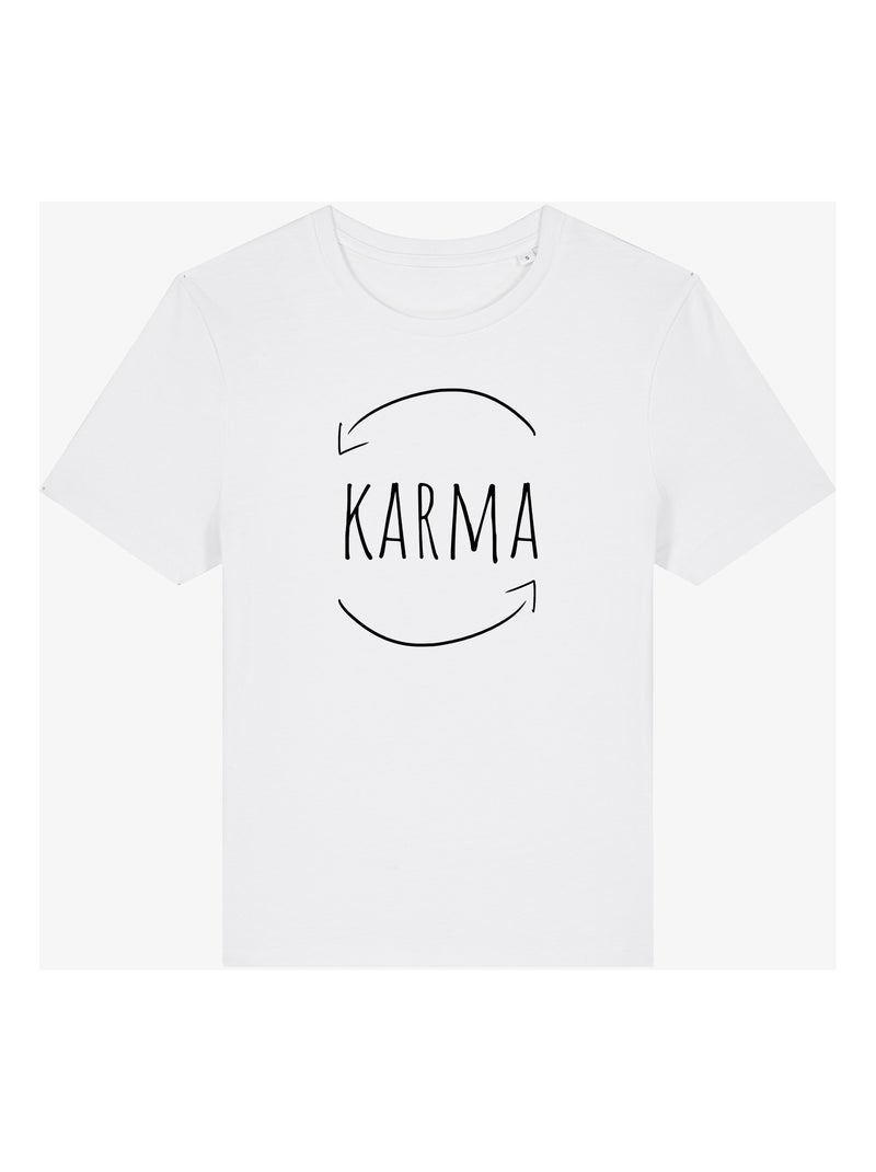 Camiseta Mujer - KARMA Blanco - Kiabi