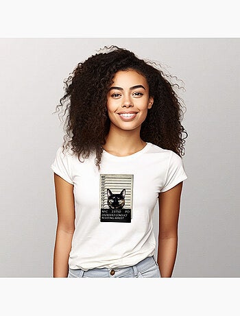 Camiseta Mujer - KITTY MUGSHOT