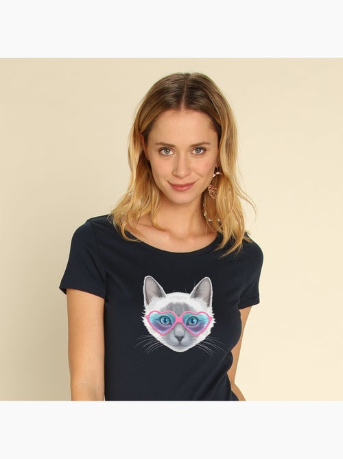 Camiseta Mujer - KITTY SUNGLASSES - Kiabi Camiseta Mujer - KITTY SUNGLASSES - Kiabi