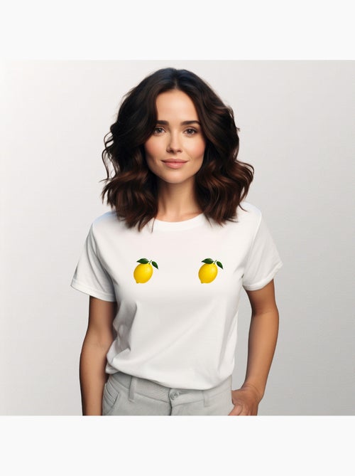 Camiseta Mujer - LIMONO CŒUR - Kiabi