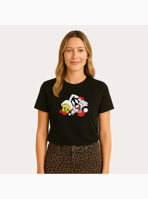 Camiseta Mujer - LOONEY TUNES SYLVESTER AND TWEETY - Kiabi Camiseta Mujer - LOONEY TUNES SYLVESTER AND TWEETY - Kiabi