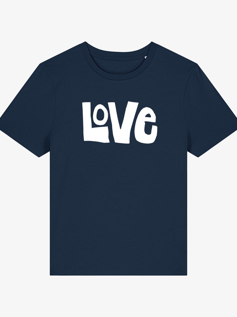 Camiseta Mujer - LOVE Azul marino - Kiabi