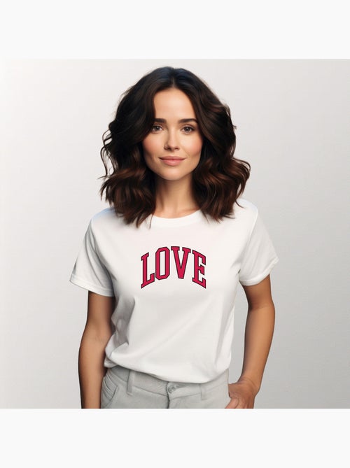 Camiseta Mujer - LOVE - Kiabi