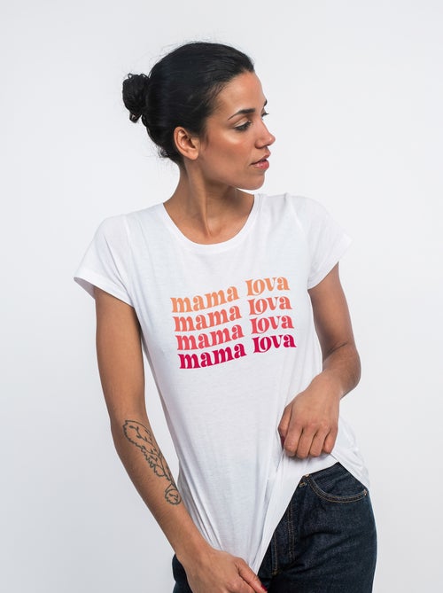 Camiseta Mujer - MAMA LOVA - Kiabi Camiseta Mujer - MAMA LOVA - Kiabi