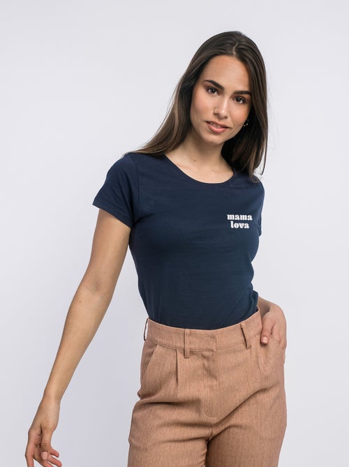 Camiseta Mujer - MAMA LOVA CŒUR ROUGE - Kiabi Camiseta Mujer - MAMA LOVA CŒUR ROUGE - Kiabi