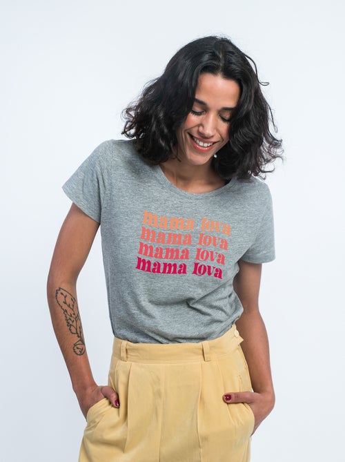 Camiseta Mujer - MAMA LOVA - Kiabi Camiseta Mujer - MAMA LOVA - Kiabi