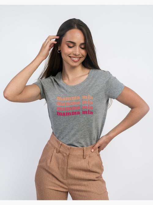 Camiseta Mujer - MAMMA MIA - Kiabi Camiseta Mujer - MAMMA MIA - Kiabi