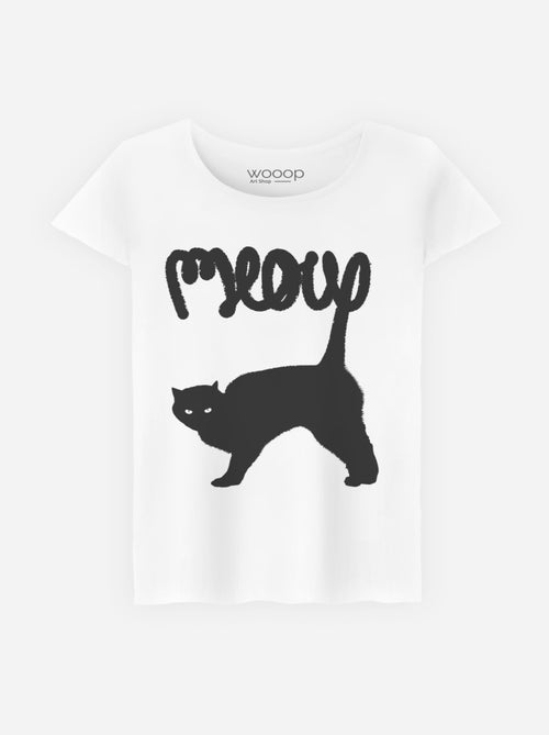 Camiseta Mujer - MEOW - Kiabi