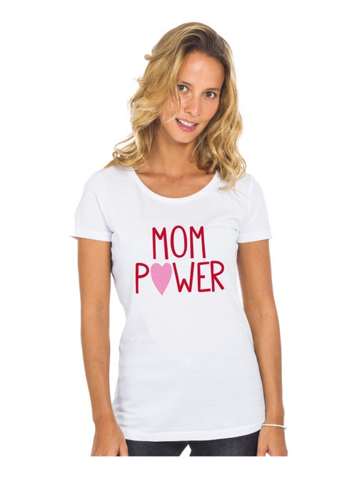 Camiseta Mujer - MOM POWER MPT - Kiabi Camiseta Mujer - MOM POWER MPT - Kiabi