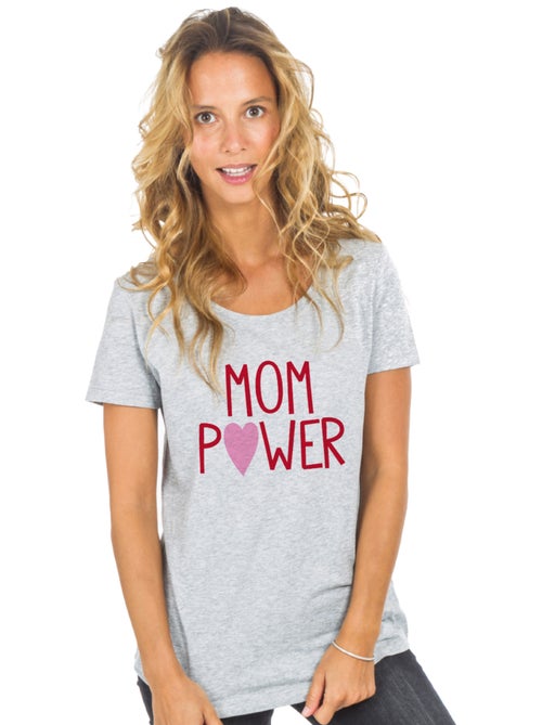 Camiseta Mujer - MOM POWER MPT - Kiabi Camiseta Mujer - MOM POWER MPT - Kiabi