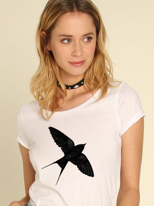 Camiseta Mujer - NIGHT SWALLOW - Kiabi