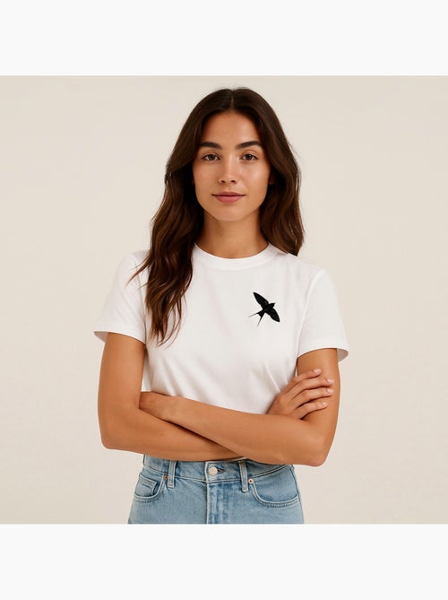 Camiseta Mujer - NIGHT SWALLOW CŒUR - Kiabi Camiseta Mujer - NIGHT SWALLOW CŒUR - Kiabi
