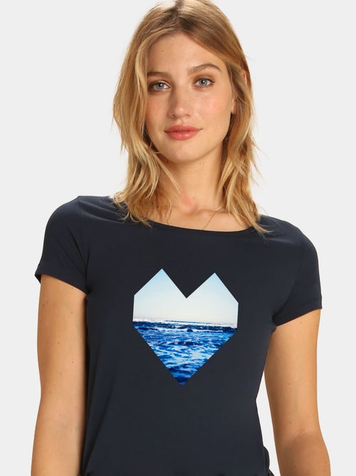 Camiseta Mujer - OCEAN HEART - Kiabi
