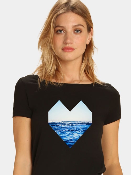 Camiseta Mujer - OCEAN HEART - Kiabi