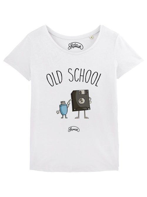 Camiseta Mujer - OLD SCHOOL - Kiabi Camiseta Mujer - OLD SCHOOL - Kiabi