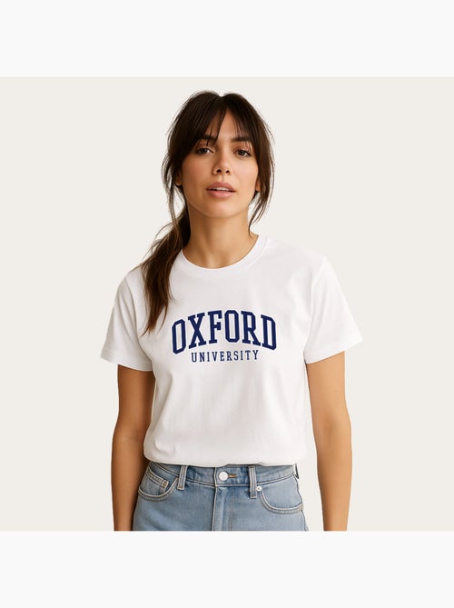 Camiseta Mujer - OXFORD UNIVERSITY 2 - Kiabi Camiseta Mujer - OXFORD UNIVERSITY 2 - Kiabi