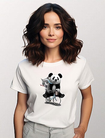 Camiseta Mujer - PANDA BICYCLE